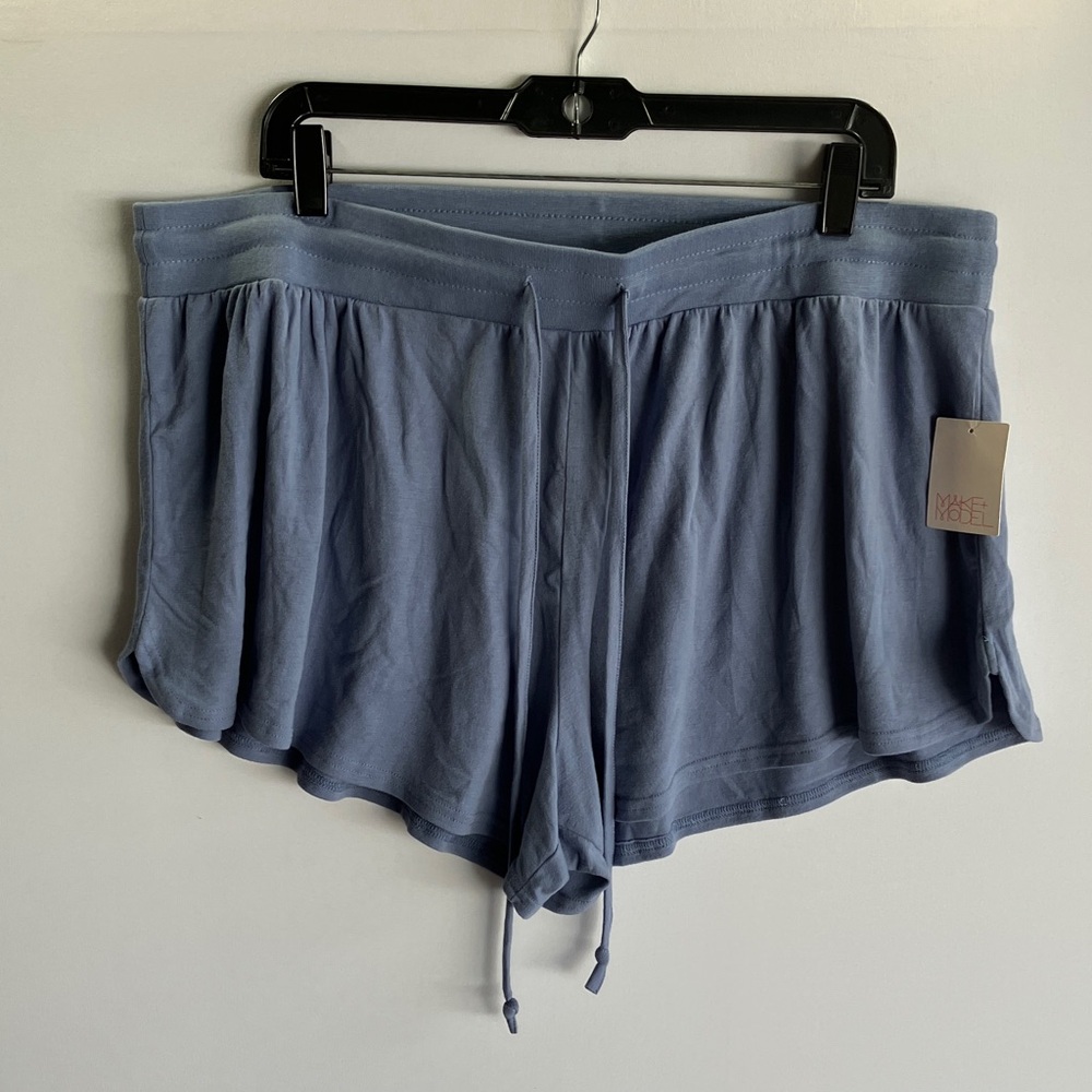 Make + Model Light Blue Lounge Shorts